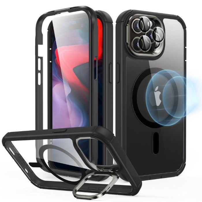 Shop and buy ESR Armor Tough Case Stash Stand (HaloLock) iPhone 15 Pro Max (2023) Shockproof tempered-glass| Casefactorie® online with great deals and sales prices with fast and safe shipping. Casefactorie is the largest Singapore official authorised retailer for the largest collection of mobile premium accessories.