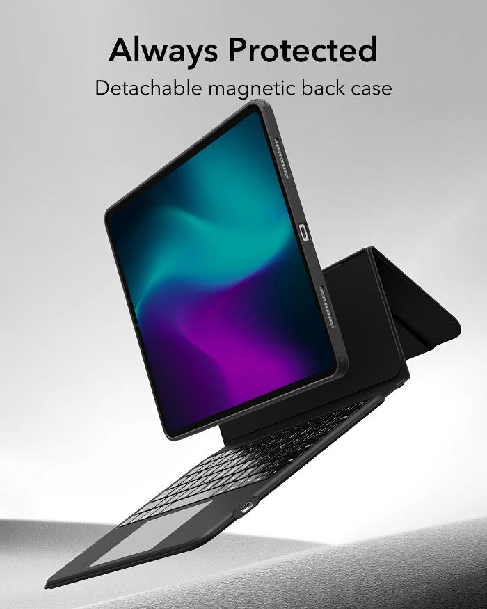 Shop and buy ESR Ascend Keyboard Case for iPad Pro 11" (2024) Secure Magnetic Clasp Long-Lasting Battery| Casefactorie® online with great deals and sales prices with fast and safe shipping. Casefactorie is the largest Singapore official authorised retailer for the largest collection of mobile premium accessories.