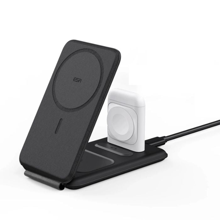 Shop and buy ESR HaloLock 3-In-1 Travel Wireless Charging Set Officially certified for safe reliable charging| Casefactorie® online with great deals and sales prices with fast and safe shipping. Casefactorie is the largest Singapore official authorised retailer for the largest collection of mobile premium accessories.