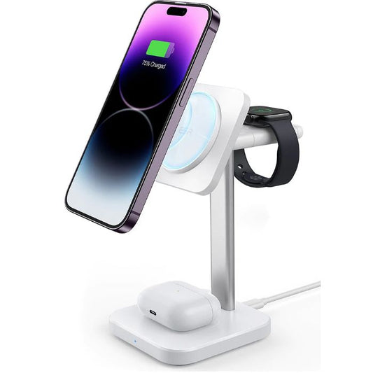 Shop and buy ESR HaloLock 3-in-1 Watch Wireless Charging Set Charging Pad Stand MagSafe Compatible| Casefactorie® online with great deals and sales prices with fast and safe shipping. Casefactorie is the largest Singapore official authorised retailer for the largest collection of mobile premium accessories.