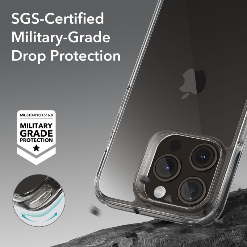 Shop and buy ESR Ice Shield Tempered Glass Case iPhone 15 Pro 2023 Shockproof Crystal-clear Tempered-Glass Back| Casefactorie® online with great deals and sales prices with fast and safe shipping. Casefactorie is the largest Singapore official authorised retailer for the largest collection of mobile premium accessories.