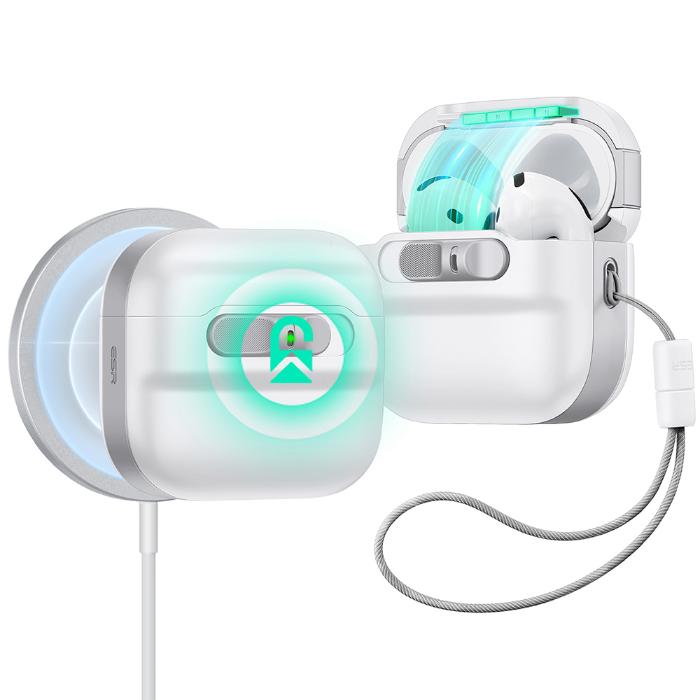 Shop and buy ESR Pulse FlickLock Case for AirPods 4 with HaloLock Drop-proof Fast easy place-and-go wireless charging| Casefactorie® online with great deals and sales prices with fast and safe shipping. Casefactorie is the largest Singapore official authorised retailer for the largest collection of mobile premium accessories.