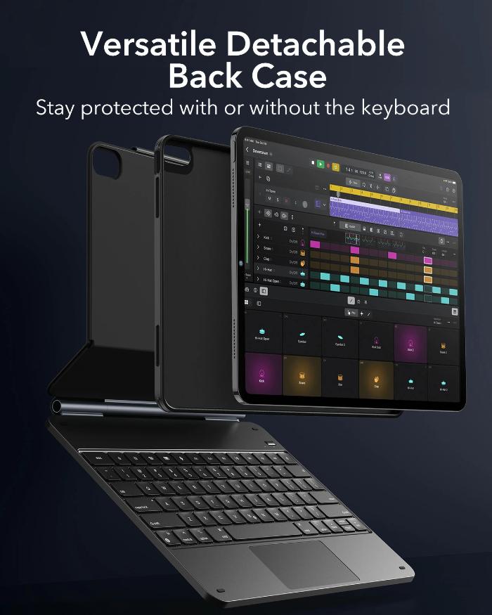 Shop and buy ESR Rebound Magnetic Keyboard 360 Case for iPad Air 13" (2024) Magnetic Stand Detachable Back| Casefactorie® online with great deals and sales prices with fast and safe shipping. Casefactorie is the largest Singapore official authorised retailer for the largest collection of mobile premium accessories.