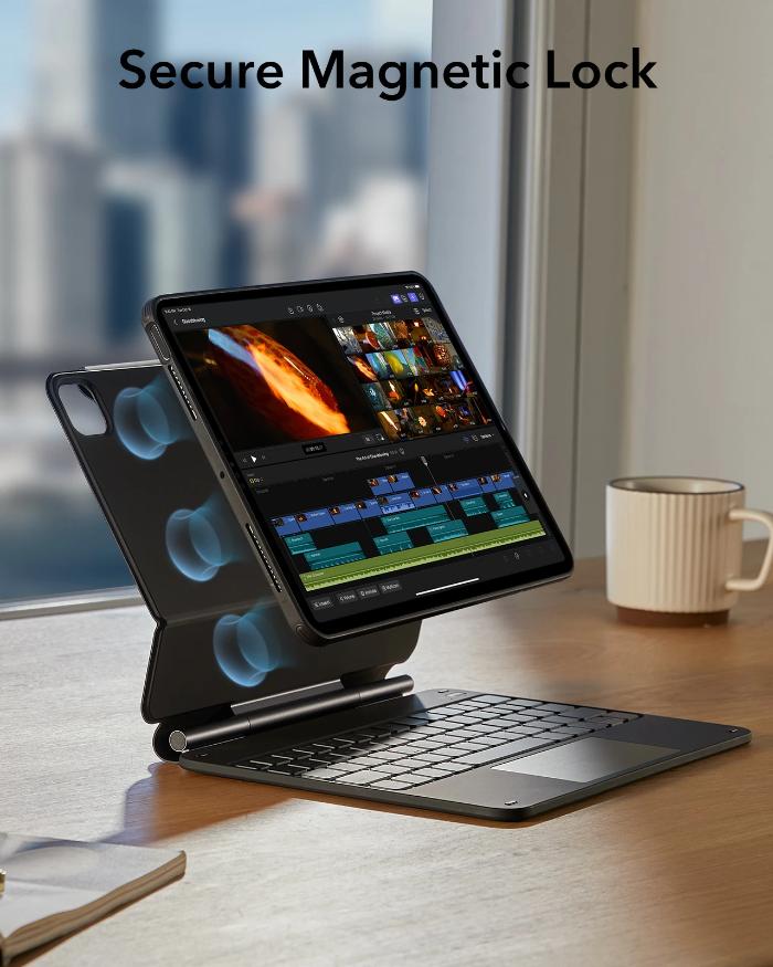 Shop and buy ESR Rebound Magnetic Keyboard 360 Case for iPad Pro 11" (2024) Magnetic Stand Detachable Back| Casefactorie® online with great deals and sales prices with fast and safe shipping. Casefactorie is the largest Singapore official authorised retailer for the largest collection of mobile premium accessories.