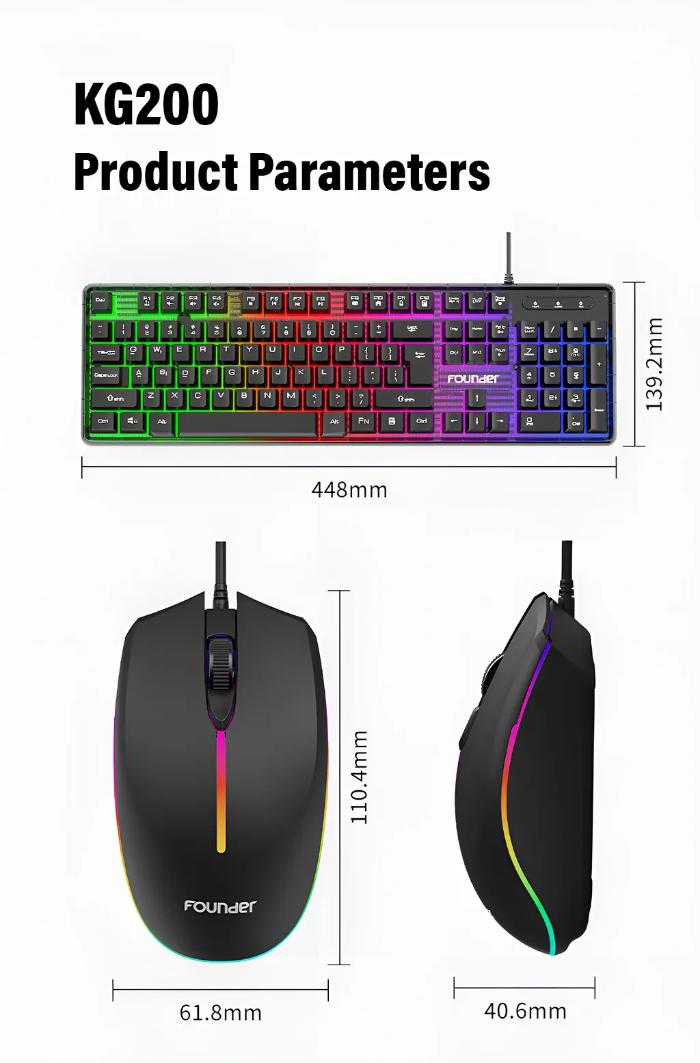 Shop and buy FOUNDER KG200 Wired Gaming Keyboard & Mouse Bundle Up to 1600 DPI, 3 Levels Adjustable 19 Keys Rollover| Casefactorie® online with great deals and sales prices with fast and safe shipping. Casefactorie is the largest Singapore official authorised retailer for the largest collection of mobile premium accessories.