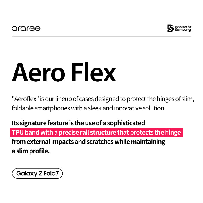 Araree Aero Flex Protection Case for Samsung Galaxy Z Fold 7 (2025)