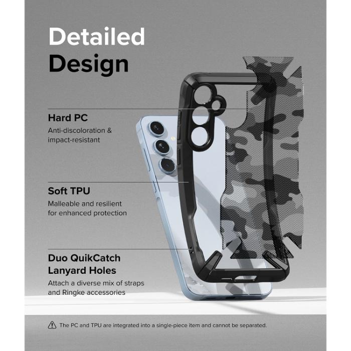 Shop and buy Ringke Fusion X Design Case for Samsung Galaxy A55 5G (2024) Shockproof  Comfortable Grip Camouflage| Casefactorie® online with great deals and sales prices with fast and safe shipping. Casefactorie is the largest Singapore official authorised retailer for the largest collection of mobile premium accessories.