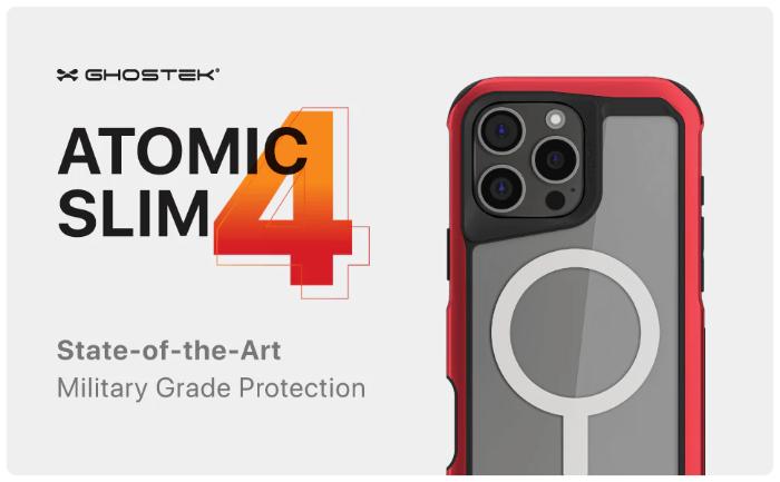 Shop and buy Ghostek Atomic Slim 4 Aluminum Case iPhone 16 Pro Max 6.9" (2024) MagSafe Shockproof Secure Grip| Casefactorie® online with great deals and sales prices with fast and safe shipping. Casefactorie is the largest Singapore official authorised retailer for the largest collection of mobile premium accessories.