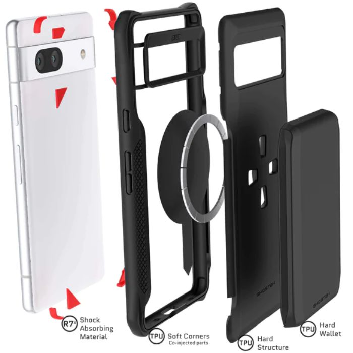 Shop and buy Ghostek Exec 6 Leather Magnetic Wallet Case for Google Pixel 7A (2023) Shockproof Card Holder| Casefactorie® online with great deals and sales prices with fast and safe shipping. Casefactorie is the largest Singapore official authorised retailer for the largest collection of mobile premium accessories.