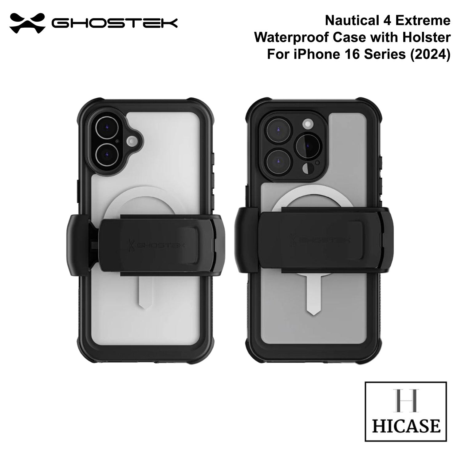 Shop and buy Ghostek Nautical 4 Extreme Waterproof Case iPhone 16 Plus 6.7" (2024) with Holster MagSafe Shockproof| Casefactorie® online with great deals and sales prices with fast and safe shipping. Casefactorie is the largest Singapore official authorised retailer for the largest collection of mobile premium accessories.