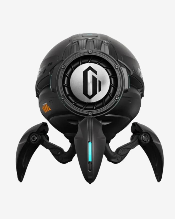 Matte Black GravaStar G1 Pro Mars Pro Wireless Bluetooth 5.0 Speaker on a white background