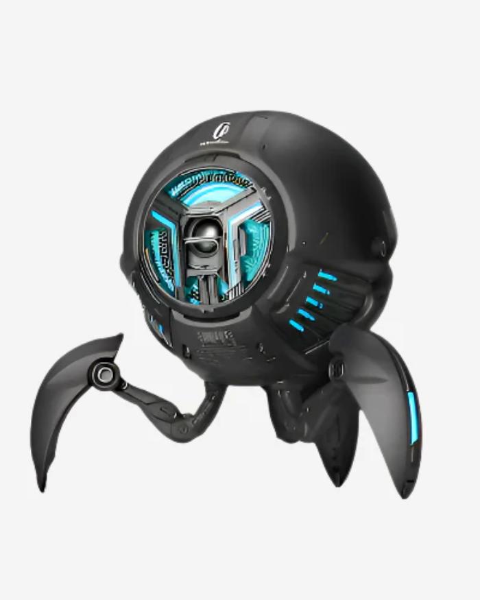 Matte Black GravaStar G1 Pro Mars Pro Wireless Bluetooth 5.0 Speaker on a white background