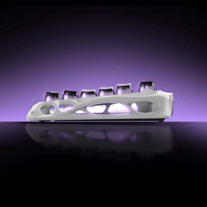 Mecha Gray GravaStar Mercury V75 75% Hall Effect Magnetic Switch Gaming Keyboard on a dark background