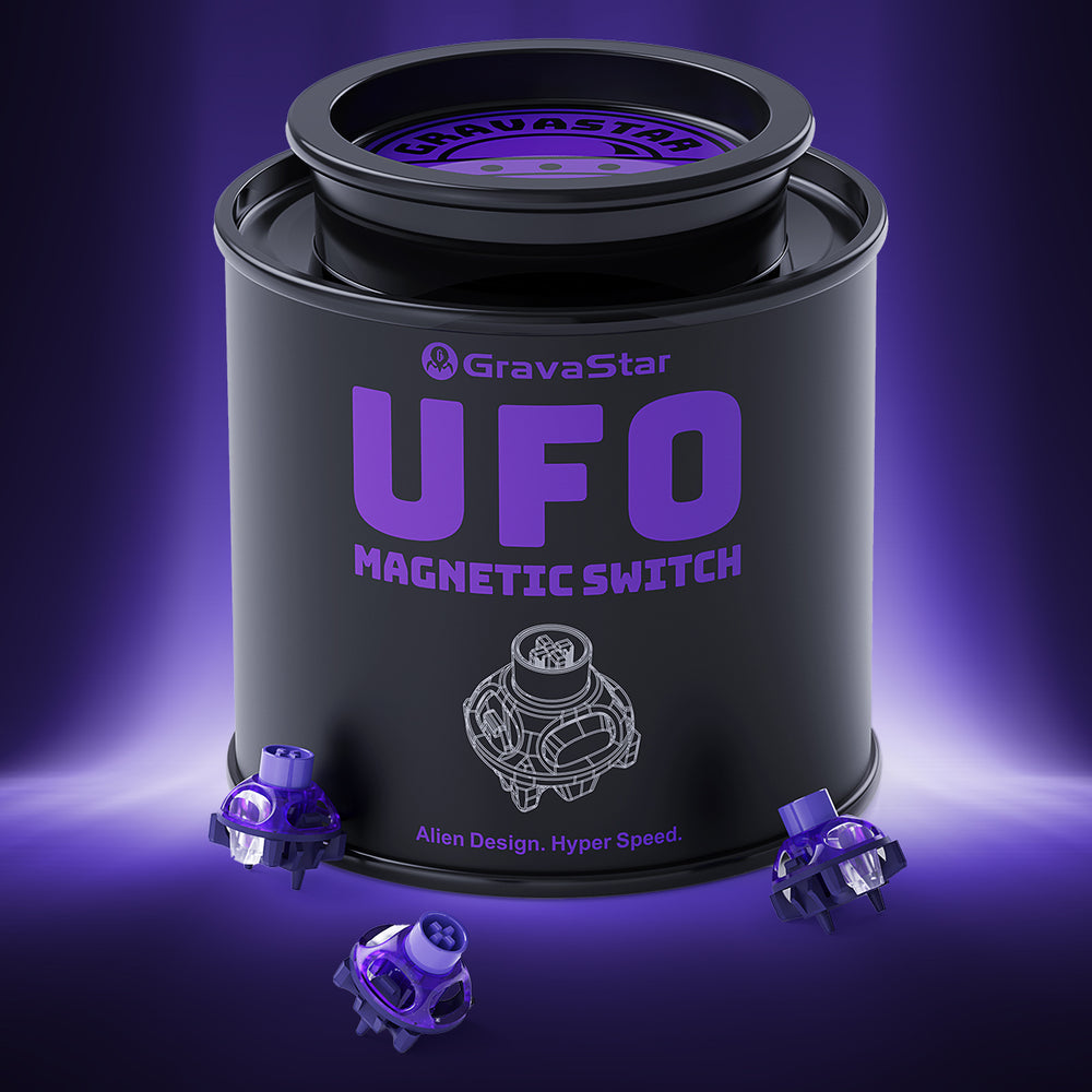 GravaStar UFO Magnetic Switch 65pcs - Jar Pack, Purple + UFO Magnetic Switch Puller
