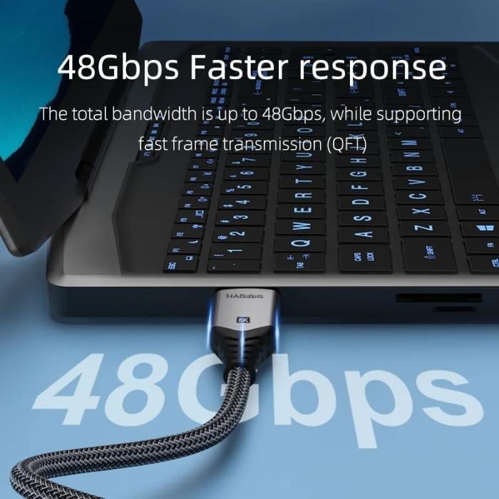 Shop and buy HAGIBIS HM03 Version 2.1 High Definition HDMI Cable Ultra HD 144Hz, 8K/60Hz, 48Gbps High Speed Transmission, Dynamic HDR| Casefactorie® online with great deals and sales prices with fast and safe shipping. Casefactorie is the largest Singapore official authorised retailer for the largest collection of mobile premium accessories.