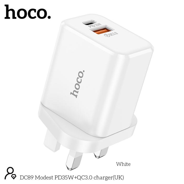 Shop and buy HOCO DC89 PD 35W Dual Port (1C1A) Fast Charging Charger| Casefactorie® online with great deals and sales prices with fast and safe shipping. Casefactorie is the largest Singapore official authorised retailer for the largest collection of mobile premium accessories.