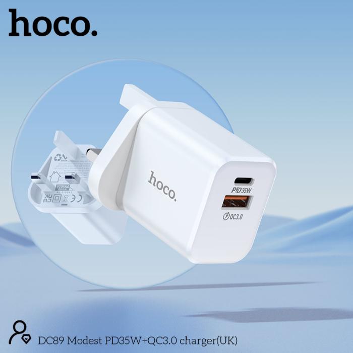 Shop and buy HOCO DC89 PD 35W Dual Port (1C1A) Fast Charging Charger| Casefactorie® online with great deals and sales prices with fast and safe shipping. Casefactorie is the largest Singapore official authorised retailer for the largest collection of mobile premium accessories.