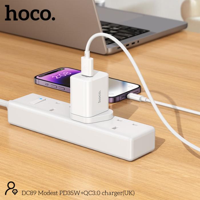 Shop and buy HOCO DC89 PD 35W Dual Port (1C1A) Fast Charging Charger| Casefactorie® online with great deals and sales prices with fast and safe shipping. Casefactorie is the largest Singapore official authorised retailer for the largest collection of mobile premium accessories.