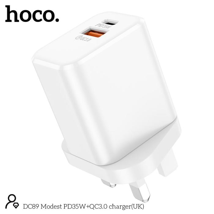 Shop and buy HOCO DC89 PD 35W Dual Port (1C1A) Fast Charging Charger| Casefactorie® online with great deals and sales prices with fast and safe shipping. Casefactorie is the largest Singapore official authorised retailer for the largest collection of mobile premium accessories.