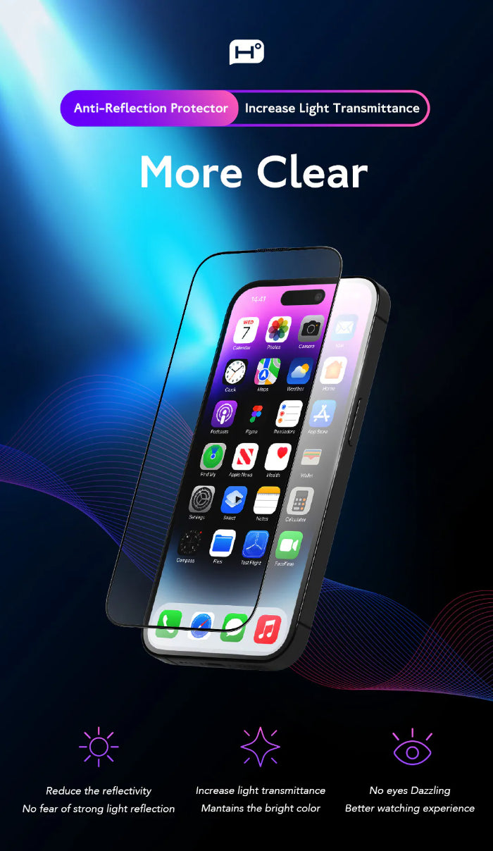 Hoda Full Coverage Tempered Glass Screen Protector for iPhone 17 Pro Max (2025)