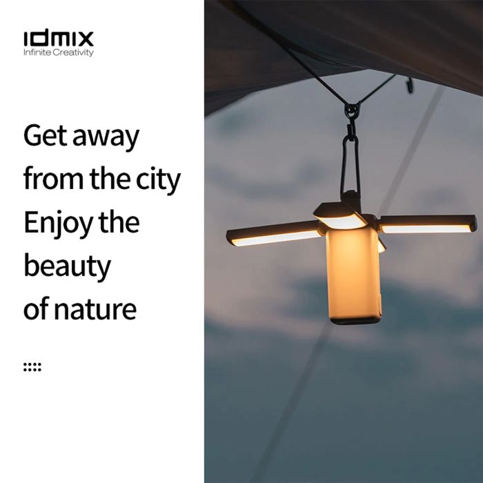 Shop and buy IDMIX Outdoor Camping Lights with 8000mAh Battery Flashlight/night light/emergency light| Casefactorie® online with great deals and sales prices with fast and safe shipping. Casefactorie is the largest Singapore official authorised retailer for the largest collection of mobile premium accessories.