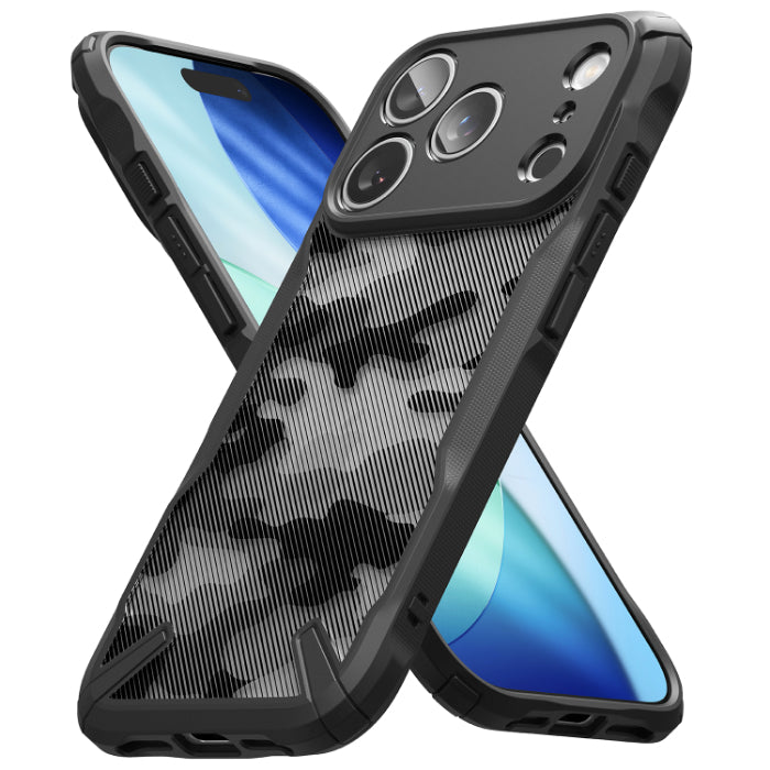 Camo Black RINGKE Fusion X Case iPhone 17 Pro Max 6.9" (2025) on a white background