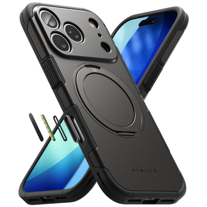 Gunmetal RINGKE Alles Case for iPhone 17 Pro 6.3" (2025) on a white background