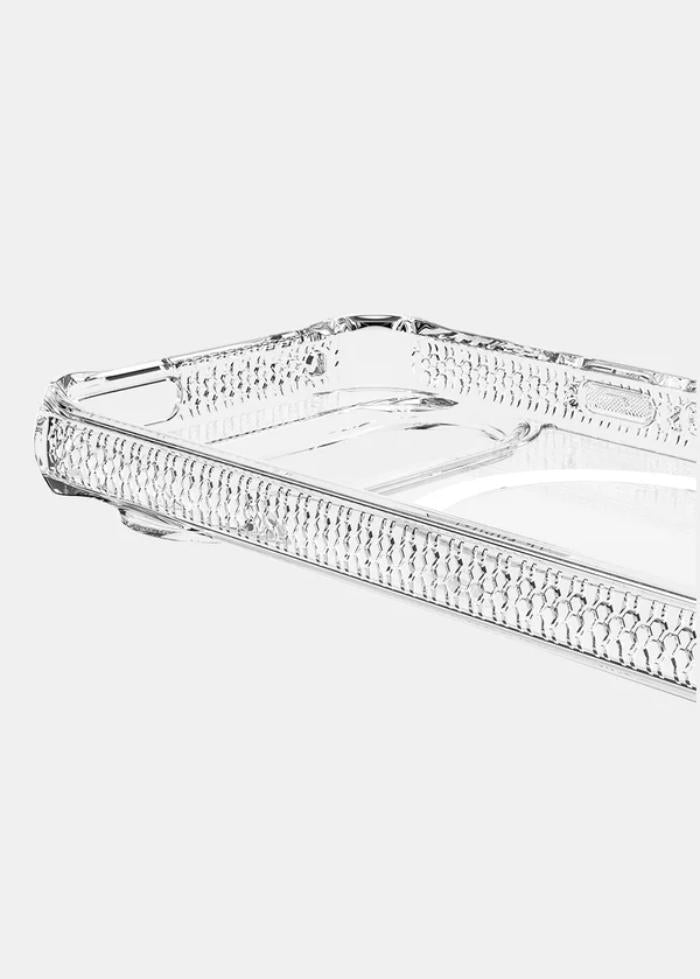 Transparent ITSKINS Hybrid R Clear Magnetic Case for Google Pixel 10/10 Pro (2025) on a white background