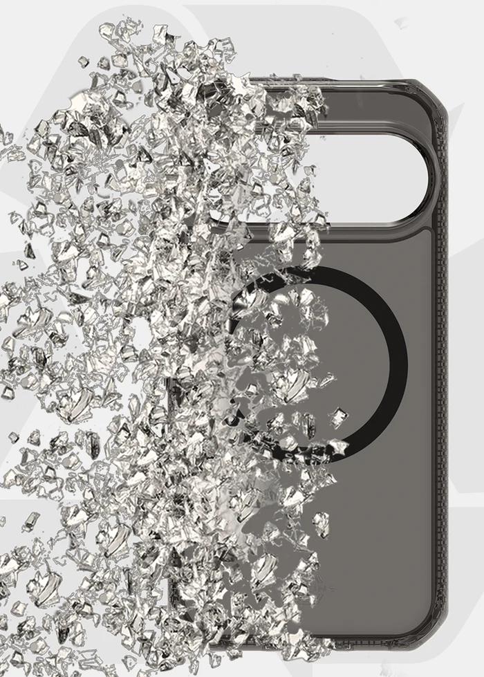 Smoke ITSKINS Hybrid R Vapor Magnetic Case for Google Pixel 10 Pro XL (2025) on a white background