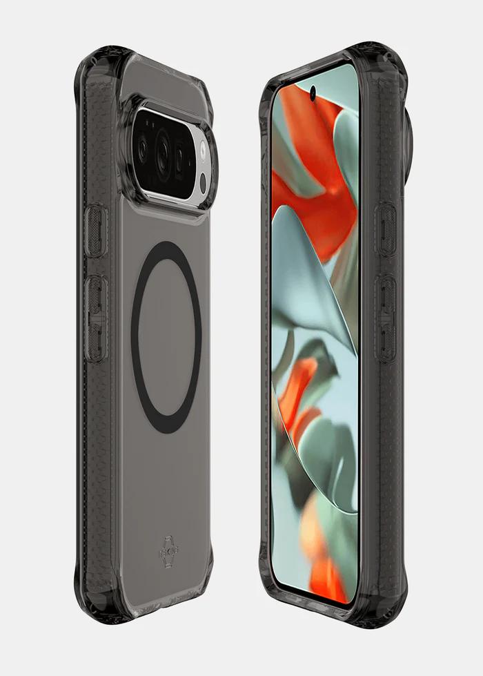 Smoke ITSKINS Hybrid R Vapor Magnetic Case for Google Pixel 10 Pro XL (2025) on a white background