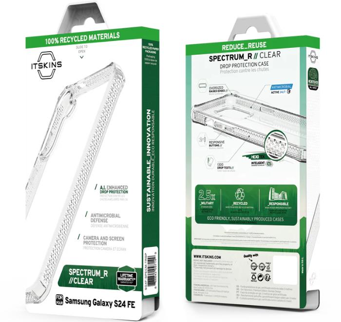 Shop and buy ITSKINS Spectrum R Clear Protection Case for Samsung Galaxy S24 FE (2024) Shockproof Antimicrobial| Casefactorie® online with great deals and sales prices with fast and safe shipping. Casefactorie is the largest Singapore official authorised retailer for the largest collection of mobile premium accessories.