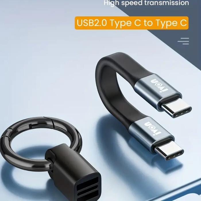 Shop and buy IVON CA90 Mini Clip-On Charge & Sync Cable PD65W Type-C To Type-C Cable with Key Ring PD65W Fast charging| Casefactorie® online with great deals and sales prices with fast and safe shipping. Casefactorie is the largest Singapore official authorised retailer for the largest collection of mobile premium accessories.