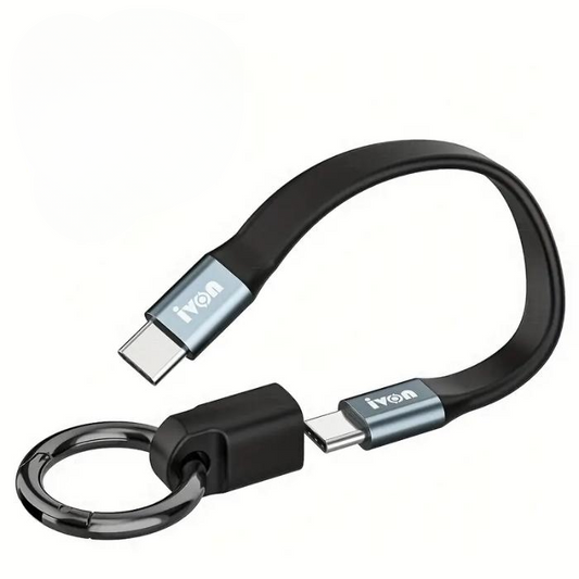 Shop and buy IVON CA90 Mini Clip-On Charge & Sync Cable PD65W Type-C To Type-C Cable with Key Ring PD65W Fast charging| Casefactorie® online with great deals and sales prices with fast and safe shipping. Casefactorie is the largest Singapore official authorised retailer for the largest collection of mobile premium accessories.