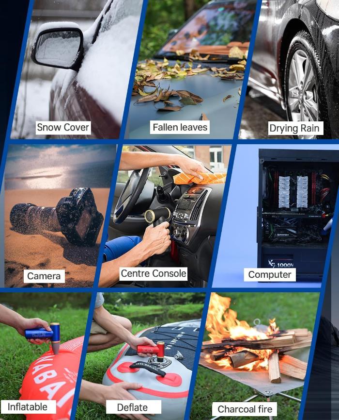 KiCA Turbo Boost & Portable Jet Fan 2S with 117,000 RPM Wind Speed