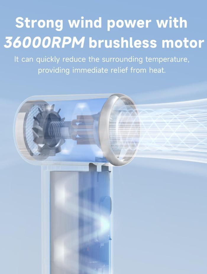 KiCA Ultra-Compact & Portable Jet Fan Mini with 14Hrs Long Time Battery