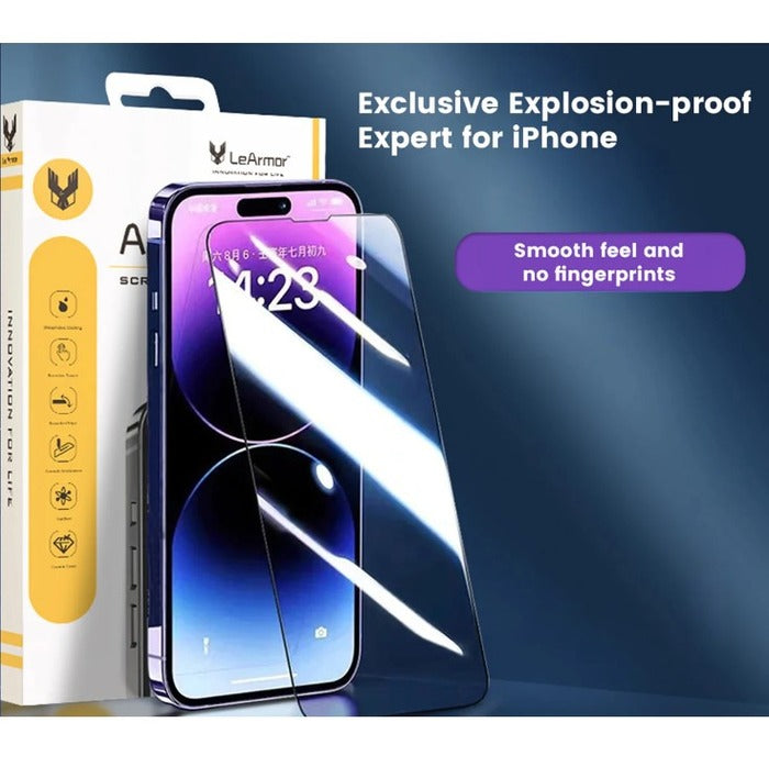 Shop and buy LeArmor (2.5D) Diamond Tempered Glass for iPhone 13 Pro Max/14 Plus 6.7" With Easy Installation Tool| Casefactorie® online with great deals and sales prices with fast and safe shipping. Casefactorie is the largest Singapore official authorised retailer for the largest collection of mobile premium accessories.
