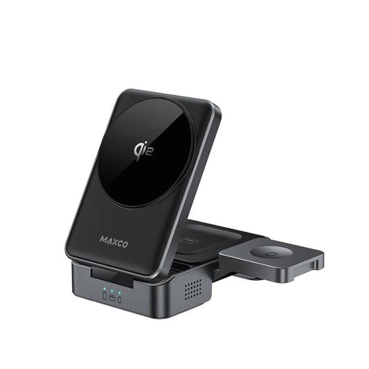 Shop and buy MAXCO MW13 Qi2 15W 3-in-1 Foldable Adjustable Fit Magnetic Wireless Charger| Casefactorie® online with great deals and sales prices with fast and safe shipping. Casefactorie is the largest Singapore official authorised retailer for the largest collection of mobile premium accessories.