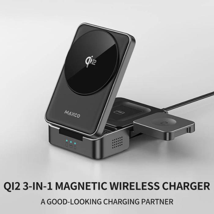 Shop and buy MAXCO MW13 Qi2 15W 3-in-1 Foldable Adjustable Fit Magnetic Wireless Charger| Casefactorie® online with great deals and sales prices with fast and safe shipping. Casefactorie is the largest Singapore official authorised retailer for the largest collection of mobile premium accessories.