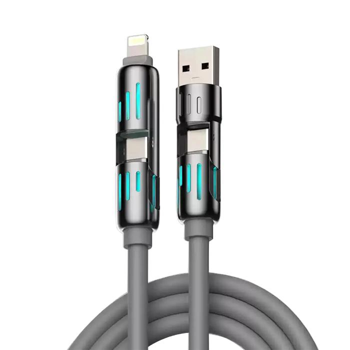 Shop and buy MFISH Armored Dragon 4-in-1 240W Fast Charging Cable 2m USB-C USB-A Lightning High-Power Charging| Casefactorie® online with great deals and sales prices with fast and safe shipping. Casefactorie is the largest Singapore official authorised retailer for the largest collection of mobile premium accessories.