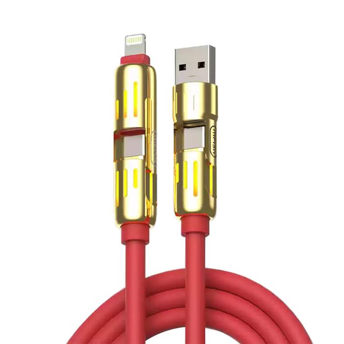 Shop and buy MFISH Armored Dragon 4-in-1 240W Fast Charging Cable 2m USB-C USB-A Lightning High-Power Charging| Casefactorie® online with great deals and sales prices with fast and safe shipping. Casefactorie is the largest Singapore official authorised retailer for the largest collection of mobile premium accessories.