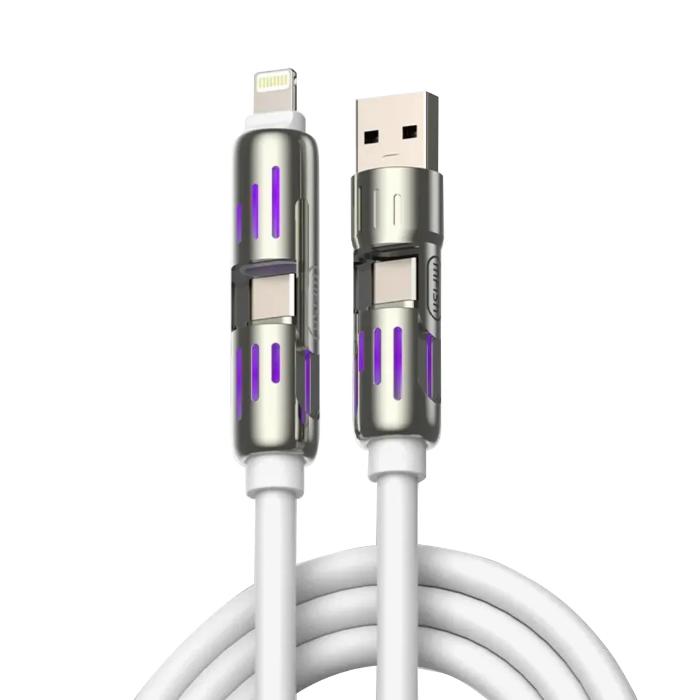 Shop and buy MFISH Armored Dragon 4-in-1 240W Fast Charging Cable 2m USB-C USB-A Lightning High-Power Charging| Casefactorie® online with great deals and sales prices with fast and safe shipping. Casefactorie is the largest Singapore official authorised retailer for the largest collection of mobile premium accessories.