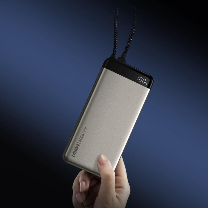 MIIIW M320 Air 55W 20000mAh Ultrathin Power Bank with Built-in Cable