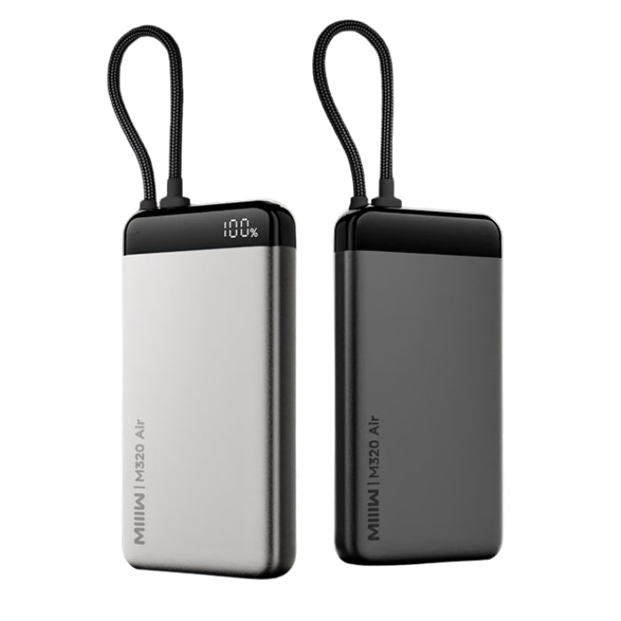 MIIIW M320 Air 55W 20000mAh Ultrathin Power Bank with Built-in Cable