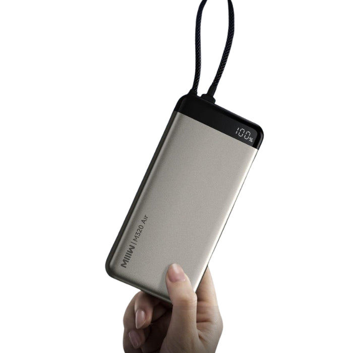 MIIIW M320 Air 55W 20000mAh Ultrathin Power Bank with Built-in Cable