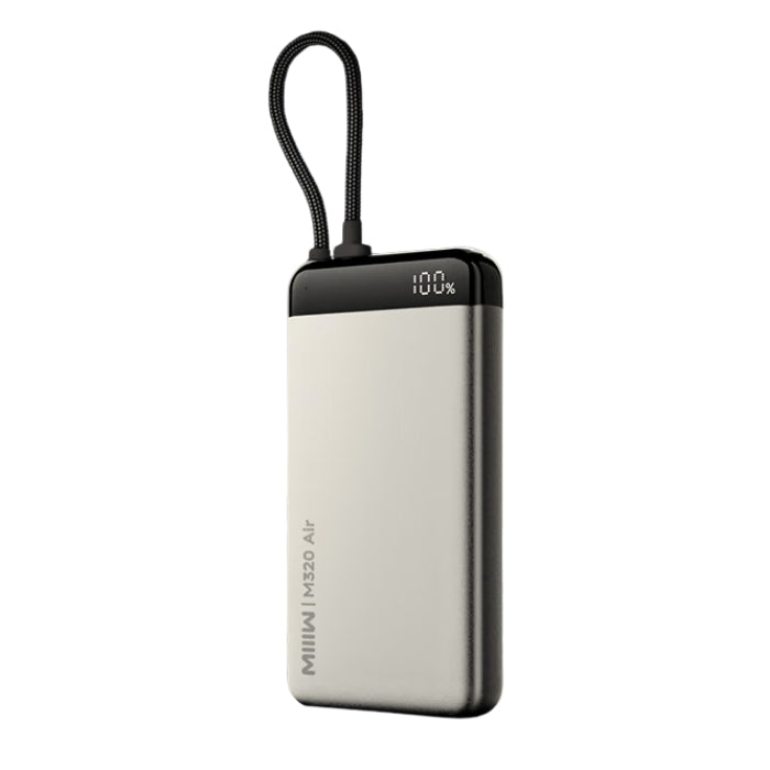 MIIIW M320 Air 55W 20000mAh Ultrathin Power Bank with Built-in Cable
