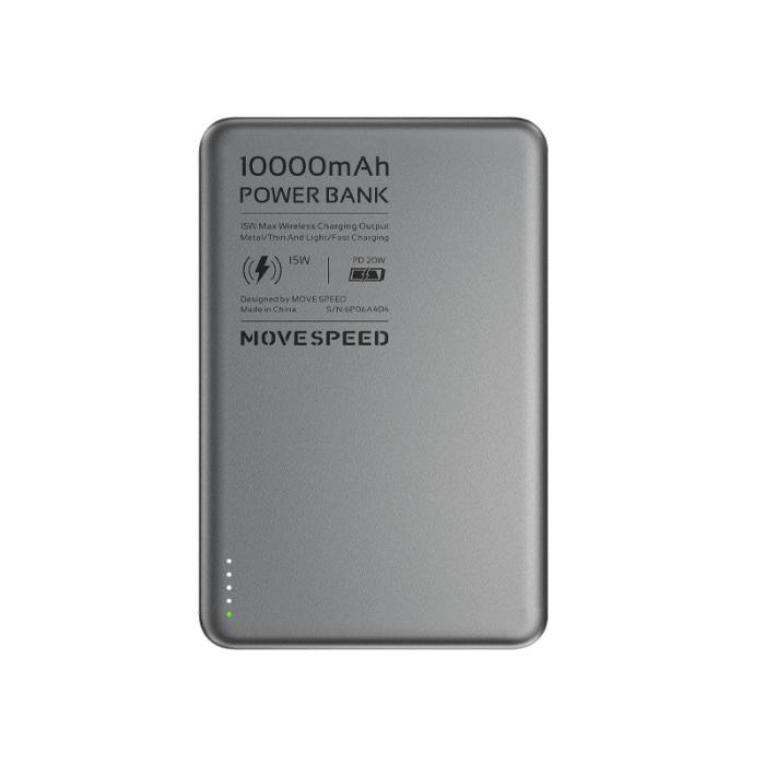 MOVESPEED Blade 15W Mag-netic 10000mAh Super Slim Ultra-Light Portable Power Bank Fast Charging USB-C Battery Indicator