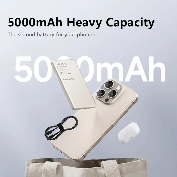 Shop and buy MOVESPEED Blade 15W Mag-netic 5000mAh Super Slim Ultra-Light Portable Power Bank Fast Charging USB-C Battery Indicator| Casefactorie® online with great deals and sales prices with fast and safe shipping. Casefactorie is the largest Singapore official authorised retailer for the largest collection of mobile premium accessories.