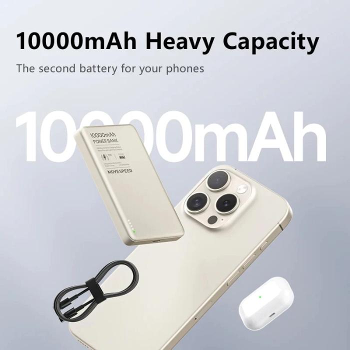 Shop and buy MOVESPEED Blade 15W Mag-netic 10000mAh Super Slim Ultra-Light Portable Power Bank Fast Charging USB-C Battery Indicator| Casefactorie® online with great deals and sales prices with fast and safe shipping. Casefactorie is the largest Singapore official authorised retailer for the largest collection of mobile premium accessories.