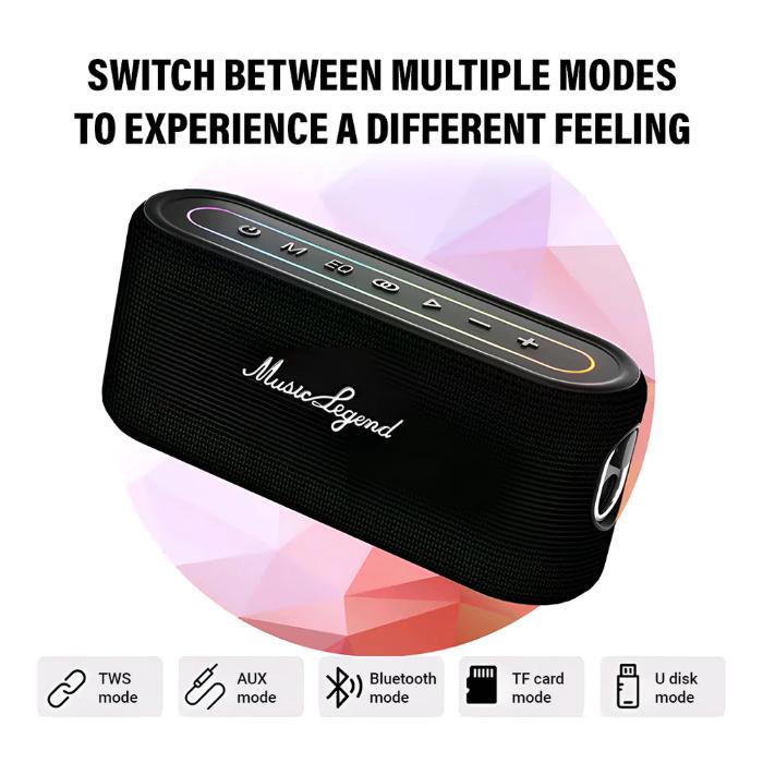 Shop and buy MUSIC LEGEND V26 360° Stereo Sound Bluetooth 5.3 Speaker Powerful sound quality Audiophile-grade bass| Casefactorie® online with great deals and sales prices with fast and safe shipping. Casefactorie is the largest Singapore official authorised retailer for the largest collection of mobile premium accessories.