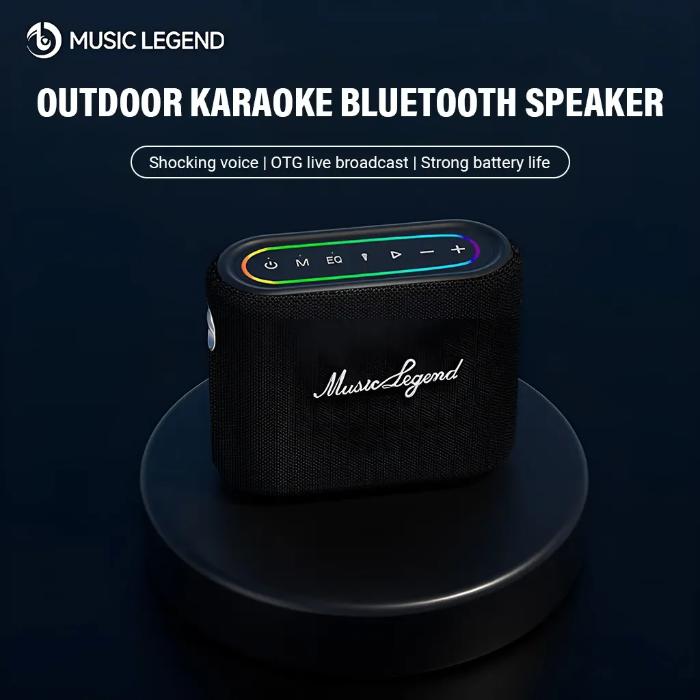 MUSIC LEGEND V28 360° Stereo Sound Karaoke Mode Outdoor Bluetooth Speaker